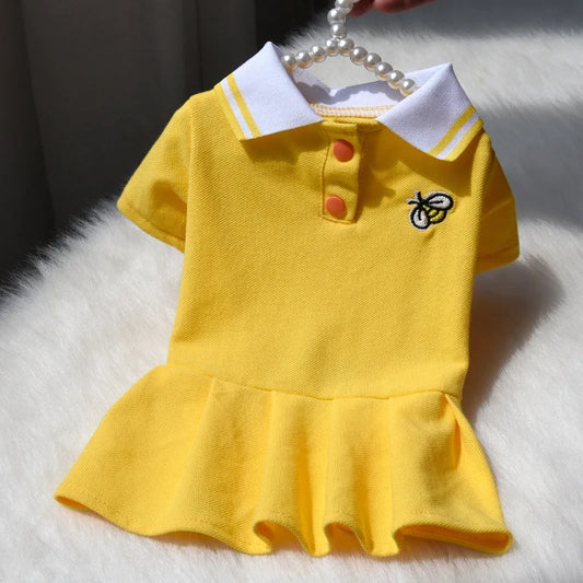 Robe Polo en Coton Respirant pour Chien pour le Confort d'Été