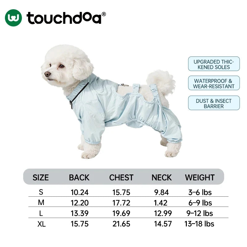 Combinaison Intégrale pour Chien Touchdog - Imperméable et Anti-Salissures Confortable