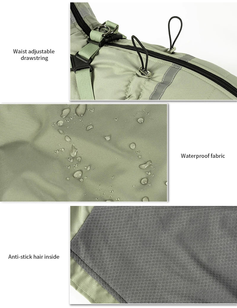 Combinaison Imperméable pour Chien : Veste Quatre Pattes Respirante et Chaude