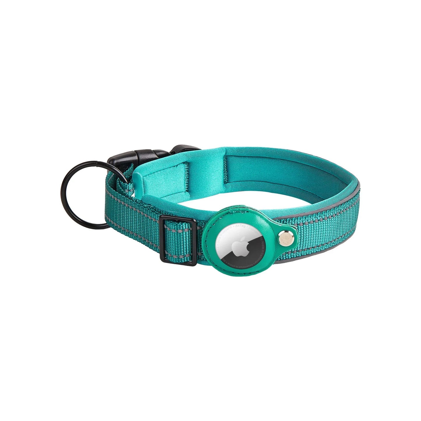 Collier en Nylon Réfléchissant Ajustable pour Chien avec Housse AirTag