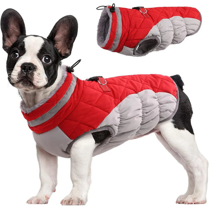 Manteau d'Hiver en Polaire Chaud pour Chien - Gilet Imprimé Écologique