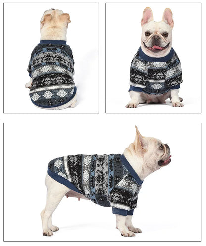 Sweat à capuche en polaire à carreaux pour chien pour la chaleur en automne et en hiver