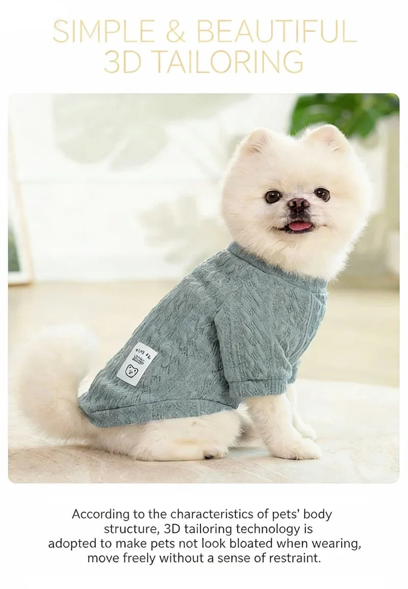 Pull d'Hiver Écologique pour Chien - Chaleur et Confort Classiques