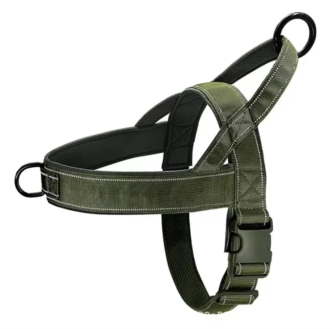 Harnais Tactique pour Chien en Nylon Durable avec Ajustement Réglable