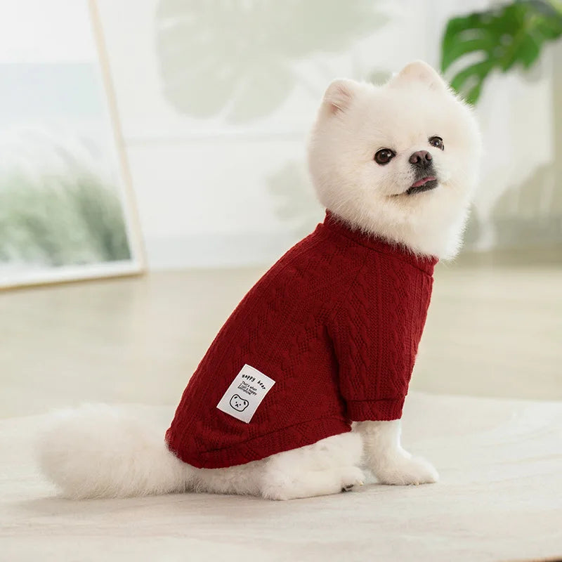 Pull d'Hiver Écologique pour Chien - Chaleur et Confort Classiques