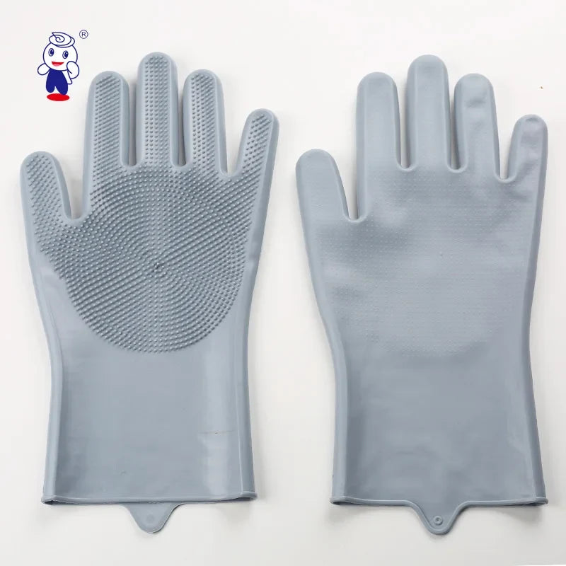 Gants de toilettage en silicone pour animaux – Imperméables, retirent les poils