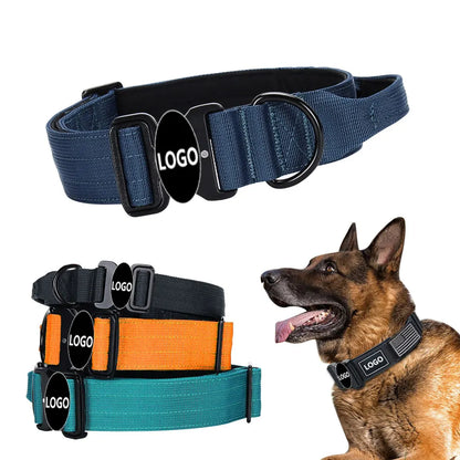 Collier Tactique Renforcé pour Chien avec Poignée de Contrôle