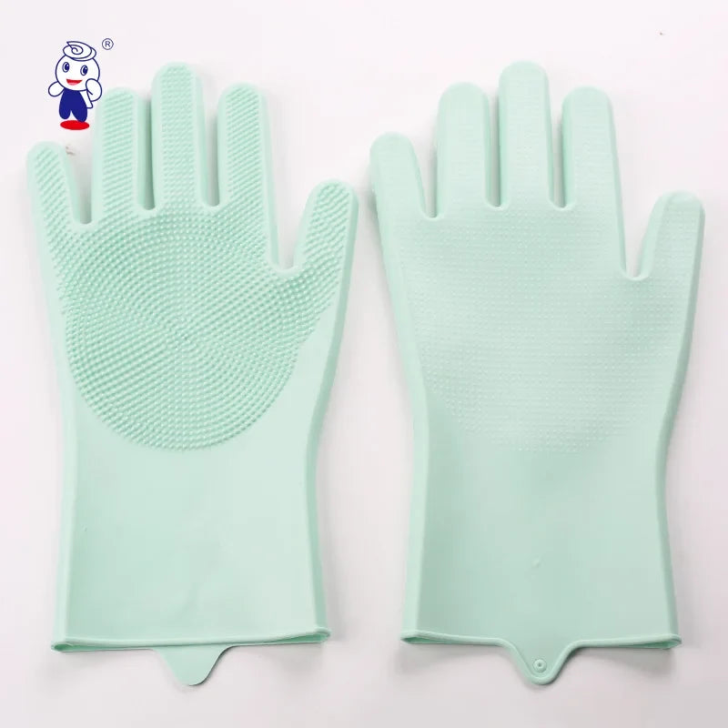 Gants de toilettage en silicone pour animaux – Imperméables, retirent les poils