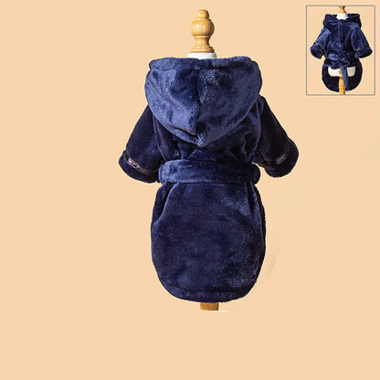 Peignoir à Capuche Hautement Absorbant pour Chiens et Chats