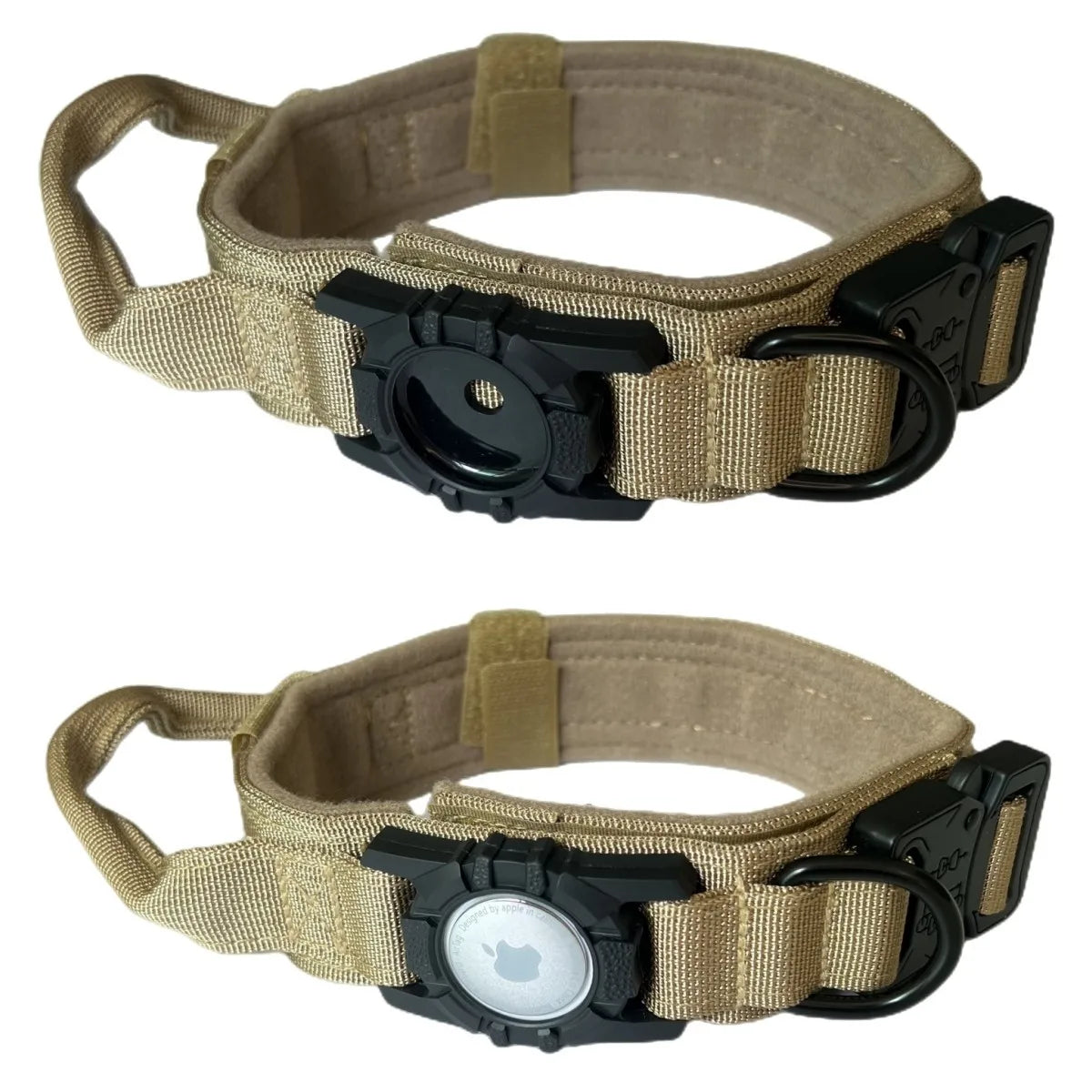 Collier Tactique Robuste pour Chien avec Porte-Traceur GPS AirTag