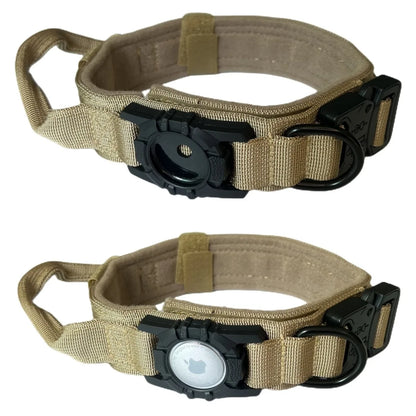 Collier Tactique Robuste pour Chien avec Porte-Traceur GPS AirTag