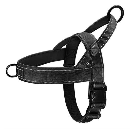 Harnais Tactique pour Chien en Nylon Durable avec Ajustement Réglable