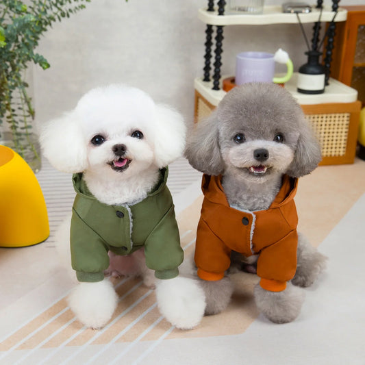 Manteau d'Hiver pour Chien à Deux Pattes - Veste en Polyester Écologique