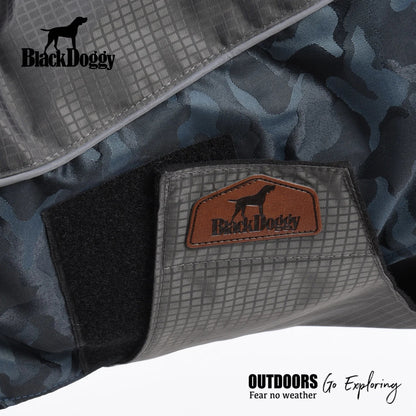 Manteau d'hiver en coton BlackDoggy pour chien pour l'exploration en plein air