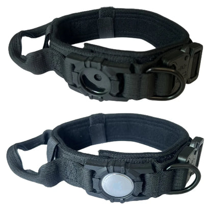 Collier Tactique Robuste pour Chien avec Porte-Traceur GPS AirTag