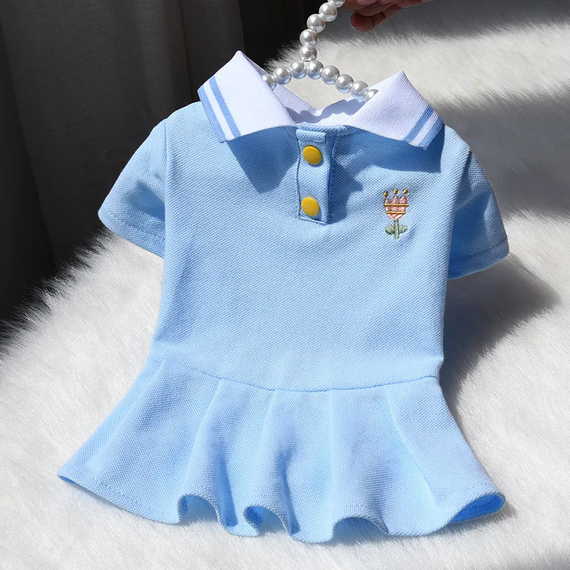 Robe Polo en Coton Respirant pour Chien pour le Confort d'Été